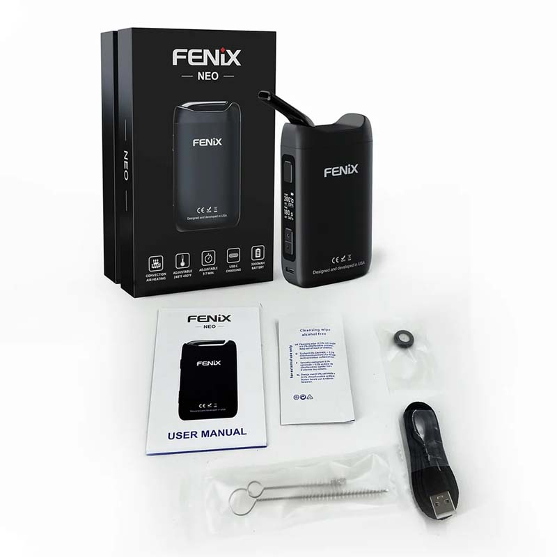 Fenix Neo Portable Dry Herb Vaporiser Package Content