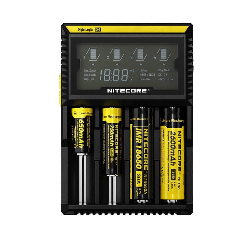 Nitecore Intelligent charger D4 LCD 4-Slot Charger